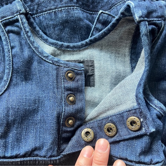 Joe’s Jeans Sleeveless Denim Baby Dress Size 12 Months Summer Dress - Picture 5 of 8